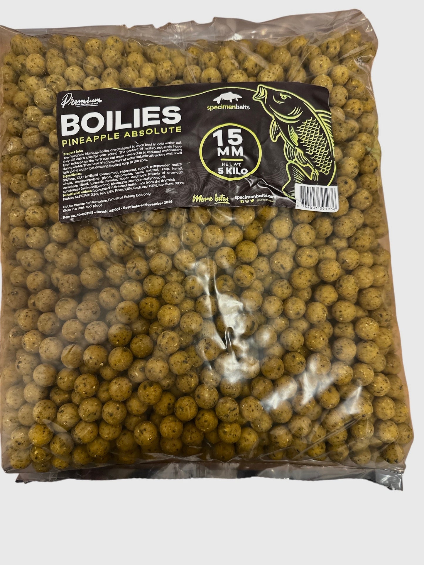 Pineapple absolute 15mm boilies