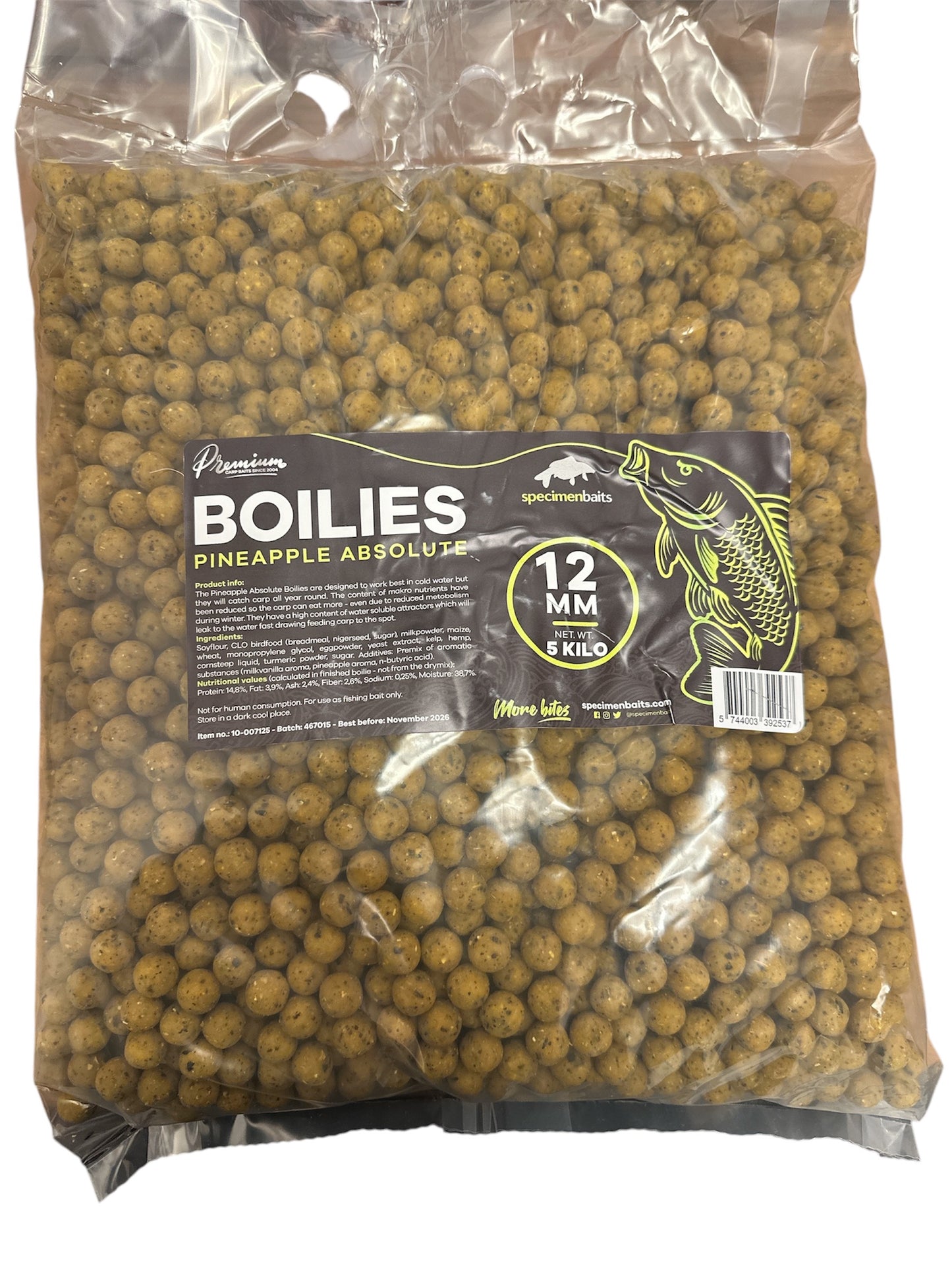 Pineapple absolute 12mm boilies